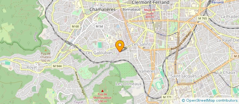 localisation de l'entreprise SCI VALLIERES  CHAMALIERES