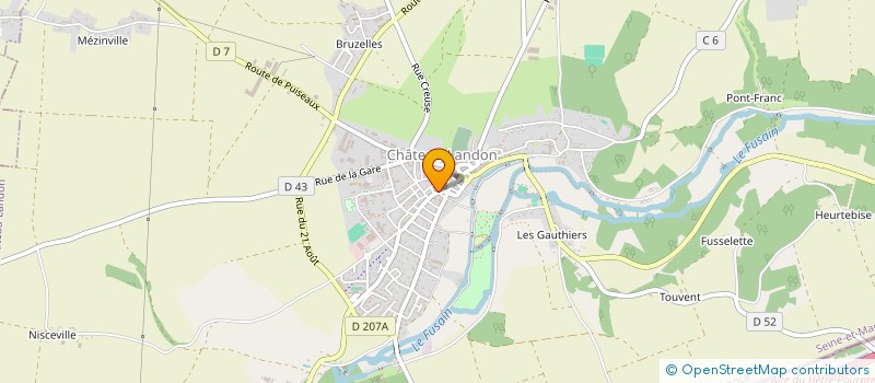 localisation de l'entreprise SCI VALLOIRE BIEVRE VAREZE  CHATEAU-LANDON