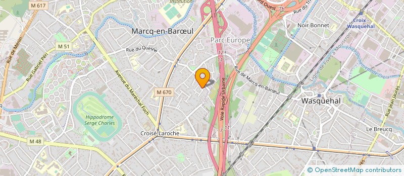 localisation de l'entreprise SCI VALLON à MARCQ-EN-BARŒUL