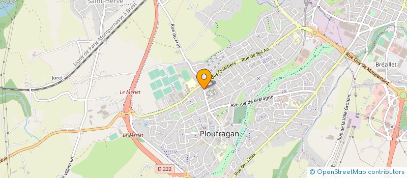 localisation de l'entreprise SCI VALLON  PLOUFRAGAN