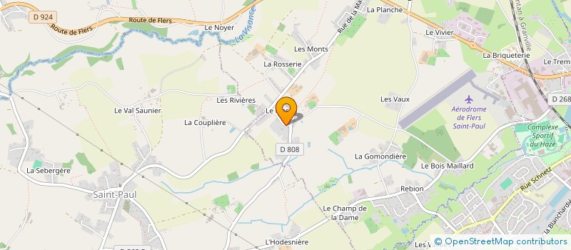 localisation de l'entreprise SCI VALLOT-BERTRAND à LA LANDE-PATRY
