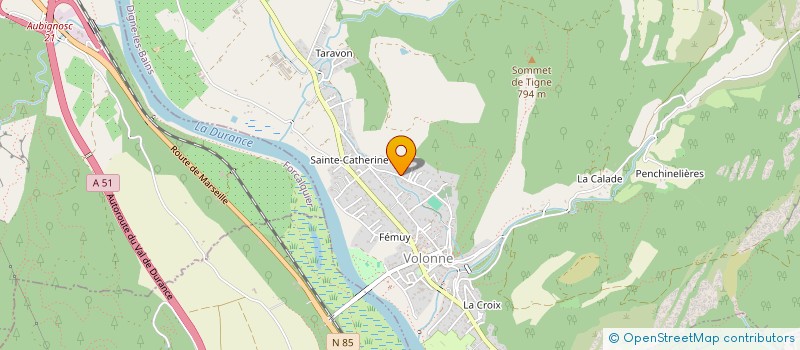 localisation de l'entreprise SCI VALLOUISE  SALIGNAC