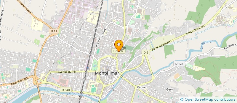 localisation de l'entreprise SCI VALLUD à MONTELIMAR