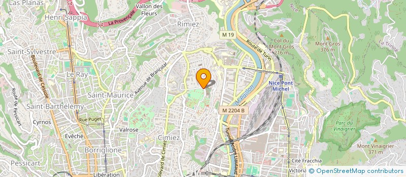 localisation de l'entreprise SCI VALMAD  NICE