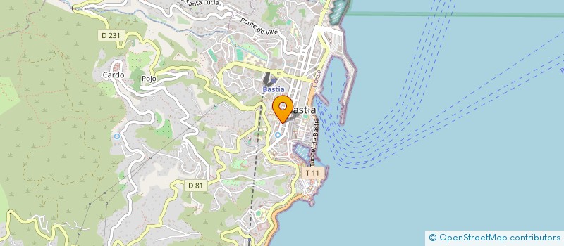 localisation de l'entreprise SCI VALMAN à BASTIA