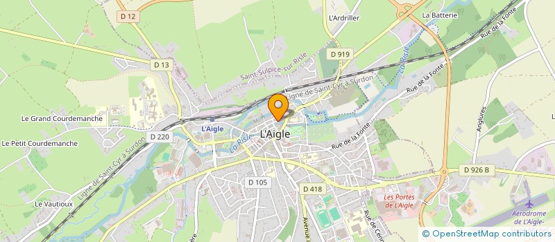 localisation de l'entreprise SCI VALMAR à L'AIGLE