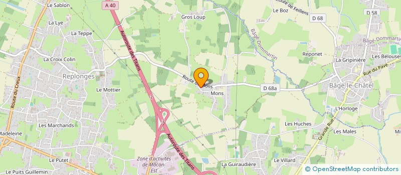 localisation de l'entreprise SCI VALMAR  REPLONGES