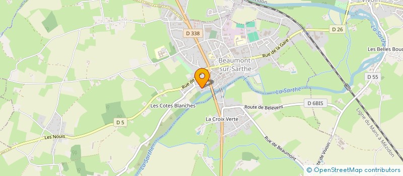 localisation de l'entreprise SCI VALMAR  BEAUMONT-SUR-SARTHE
