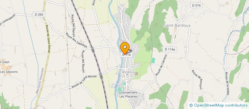 localisation de l'entreprise SCI VALMARIE  CLERIEUX