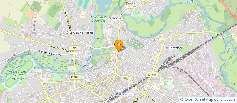localisation de l'entreprise SCI VALMAX à CHATEAUROUX