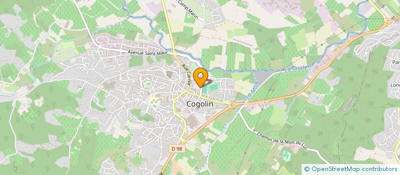localisation de l'entreprise SCI VALMER à COGOLIN