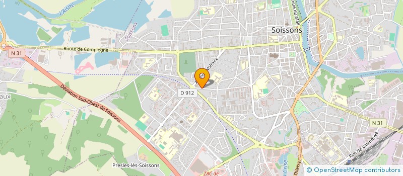 localisation de l'entreprise SCI VALMIQ à SOISSONS