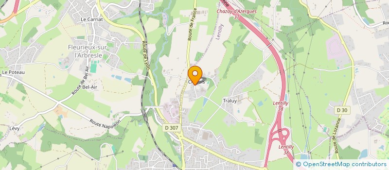 localisation de l'entreprise SCI VALMON  LENTILLY