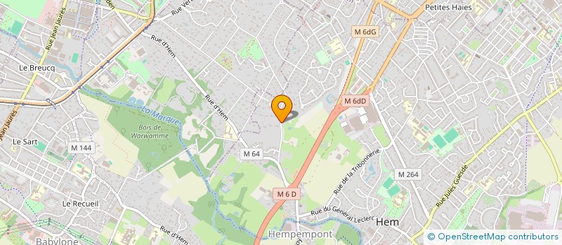 localisation de l'entreprise SCI VALMONT  LILLE