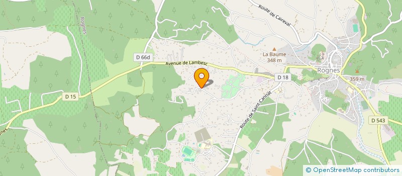 localisation de l'entreprise SCI VALMOUSSE  ROGNES