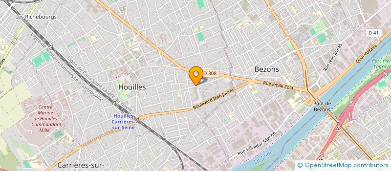 localisation de l'entreprise SCI VALMY  HOUILLES