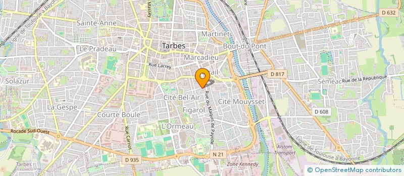 localisation de l'entreprise SCI VALMY  TARBES