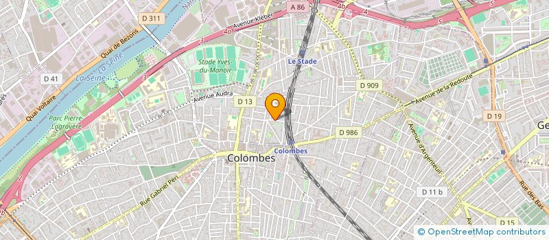 localisation de l'entreprise SCI VALMY  COLOMBES