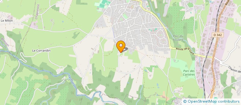 localisation de l'entreprise SCI VALMY  CHAPONOST