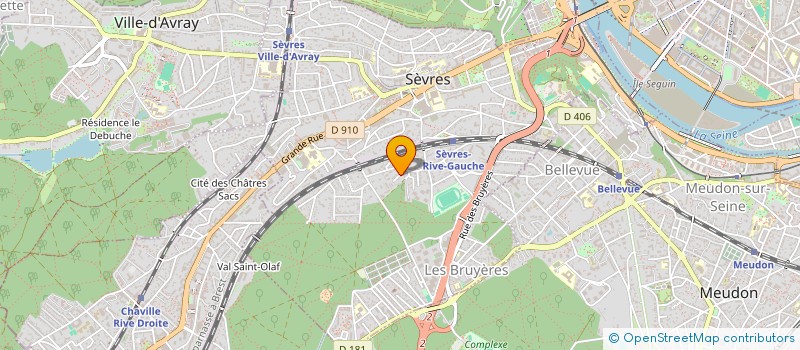 localisation de l'entreprise SCI VALMY  SEVRES