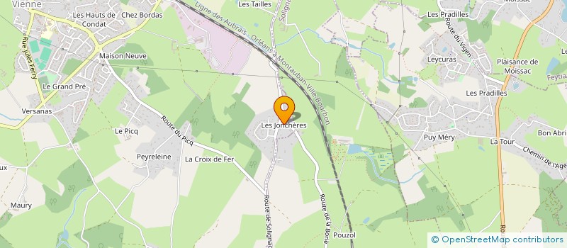 localisation de l'entreprise SCI VALOINE LES JONCHERES  CONDAT-SUR-VIENNE