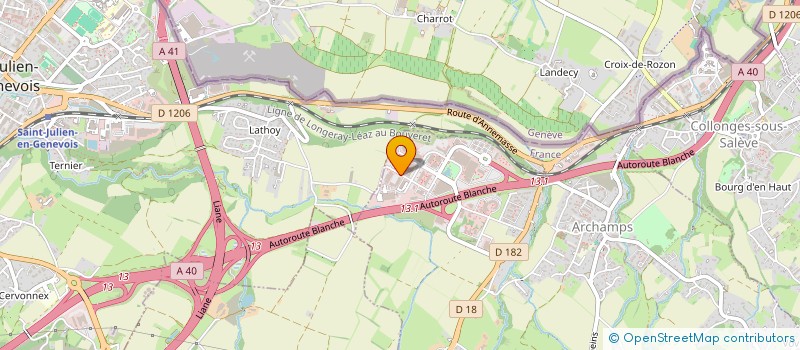 localisation de l'entreprise SCI VALOLY  ARCHAMPS