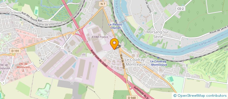 localisation de l'entreprise SCI VALOM  LE COUDRAY-MONTCEAUX