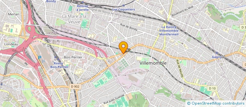 localisation de l'entreprise SCI VALOMAR à VILLEMOMBLE