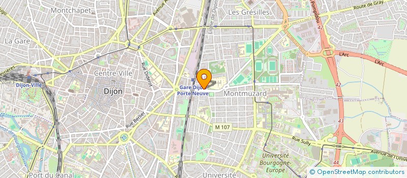 localisation de l'entreprise SCI VALON à DIJON