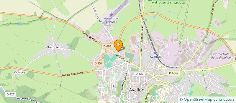 localisation de l'entreprise SCI VALOREM à AVALLON