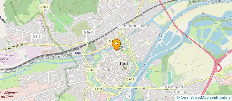 localisation de l'entreprise SCI VALORIS  TOUL