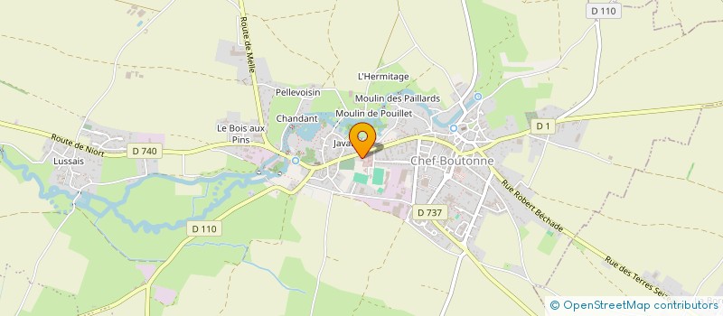 localisation de l'entreprise SCI VALOU GARCIN  CHEF-BOUTONNE