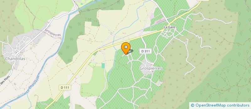 localisation de l'entreprise SCI VALOUR NINET à GROSPIERRES
