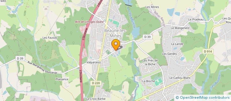 localisation de l'entreprise SCI VALPARAISO à LIMOGES