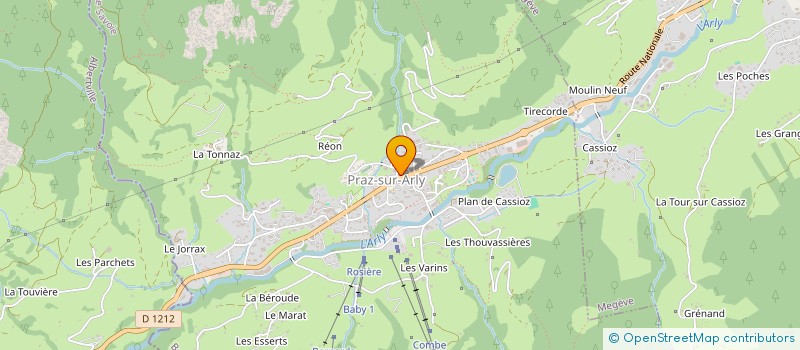 localisation de l'entreprise SCI VALPARAISO  PRAZ-SUR-ARLY