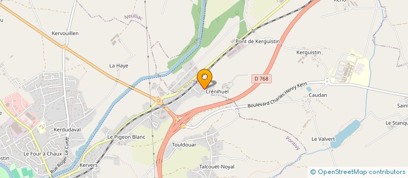 localisation de l'entreprise SCI VALPAT  PONTIVY