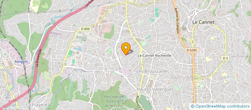 localisation de l'entreprise SCI VALPERONNE à LE CANNET