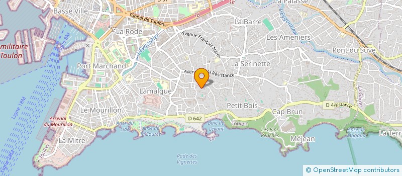 localisation de l'entreprise SCI VALPHI  TOULON