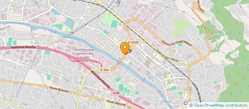 localisation de l'entreprise SCI VALPIERRE  CLUSES