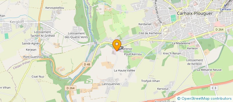 localisation de l'entreprise SCI VALROY à CARHAIX PLOUGUER