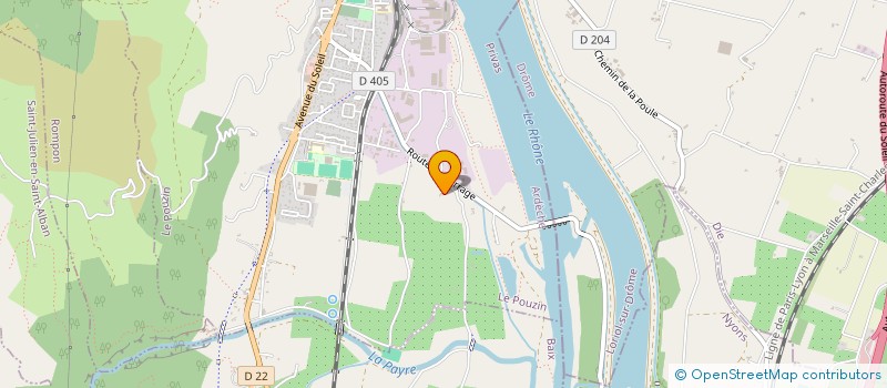 localisation de l'entreprise SCI VALS  LE POUZIN