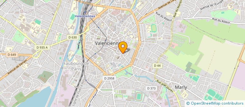 localisation de l'entreprise SCI VALS MENUIRES  VALENCIENNES