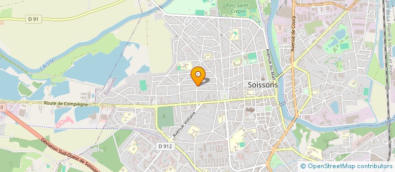localisation de l'entreprise SCI VALSTEPH à SOISSONS