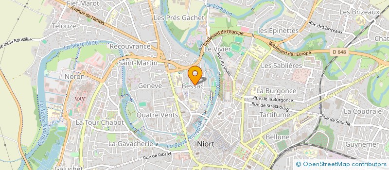localisation de l'entreprise SCI VALSUR  NIORT