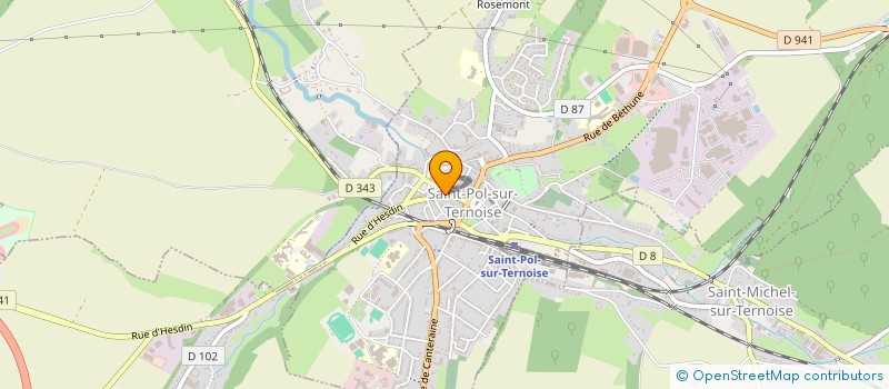 localisation de l'entreprise SCI VALTHI  SAINT-POL-SUR-TERNOISE