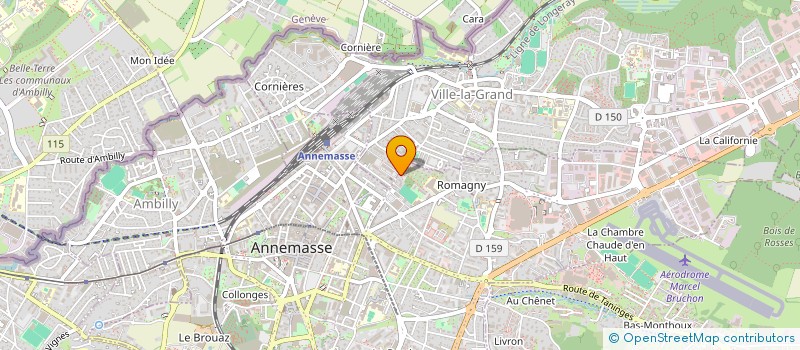 localisation de l'entreprise SCI VALTO INVEST à ANNEMASSE