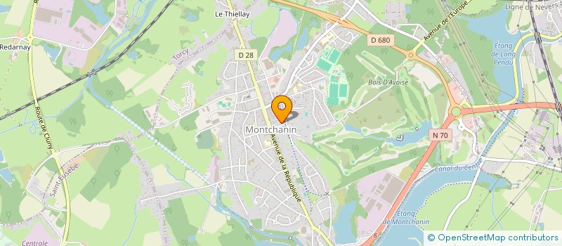 localisation de l'entreprise SCI VALTONY  MONTCHANIN