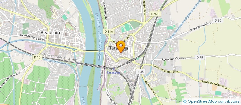 localisation de l'entreprise SCI VALTOUZIERE  TARASCON