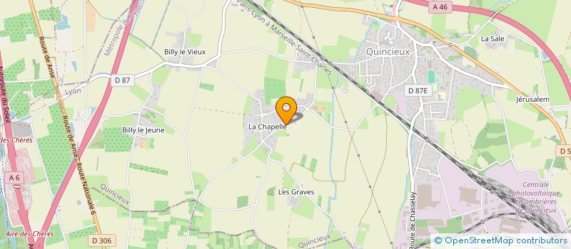 localisation de l'entreprise SCI VALTROIS  QUINCIEUX