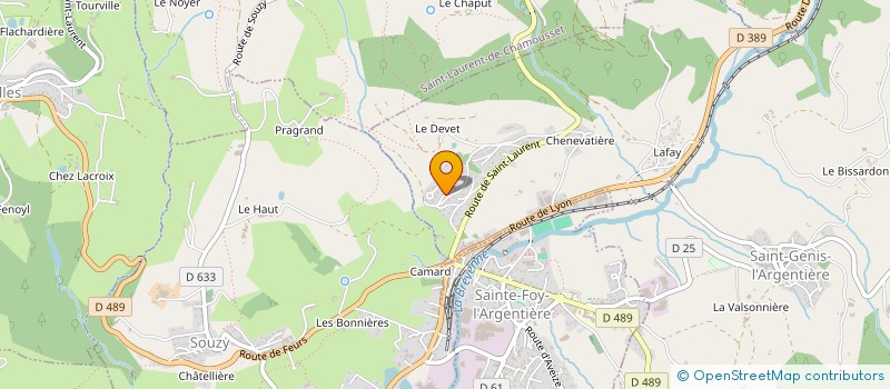 localisation de l'entreprise SCI VALUC  SAINT GENIS L'ARGENTIERE